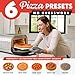 Gourmia Indoor Pizza Oven Air Fryer Toaster – 1800W Countertop Multi-Cooker with Pizza Stone, Digital Controls & 6 Presets, Stainless Steel