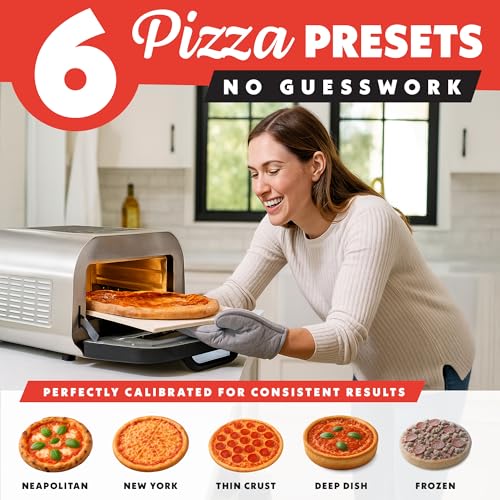 Gourmia Indoor Pizza Oven Air Fryer Toaster - Additional View