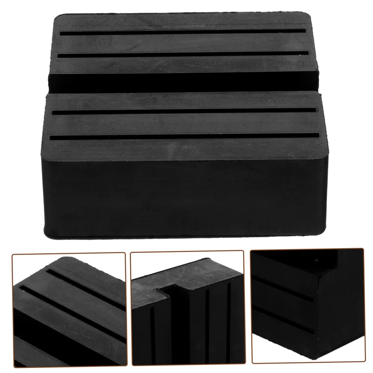 Toyvian 3 Set Gomma Per Martinetto Auto Adattatori Per Martinetto Protezione Per Componenti E Telaio Resistente E Pratico Per Manutenzione Auto 2 Pezzi * 3