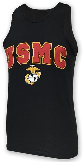 USMC Arch Eagle Globe Anchor Mens Tank Top