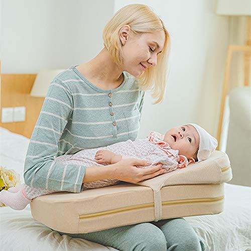 Oreiller d'allaitement multifonctionnel avec support de tête bébé confortable