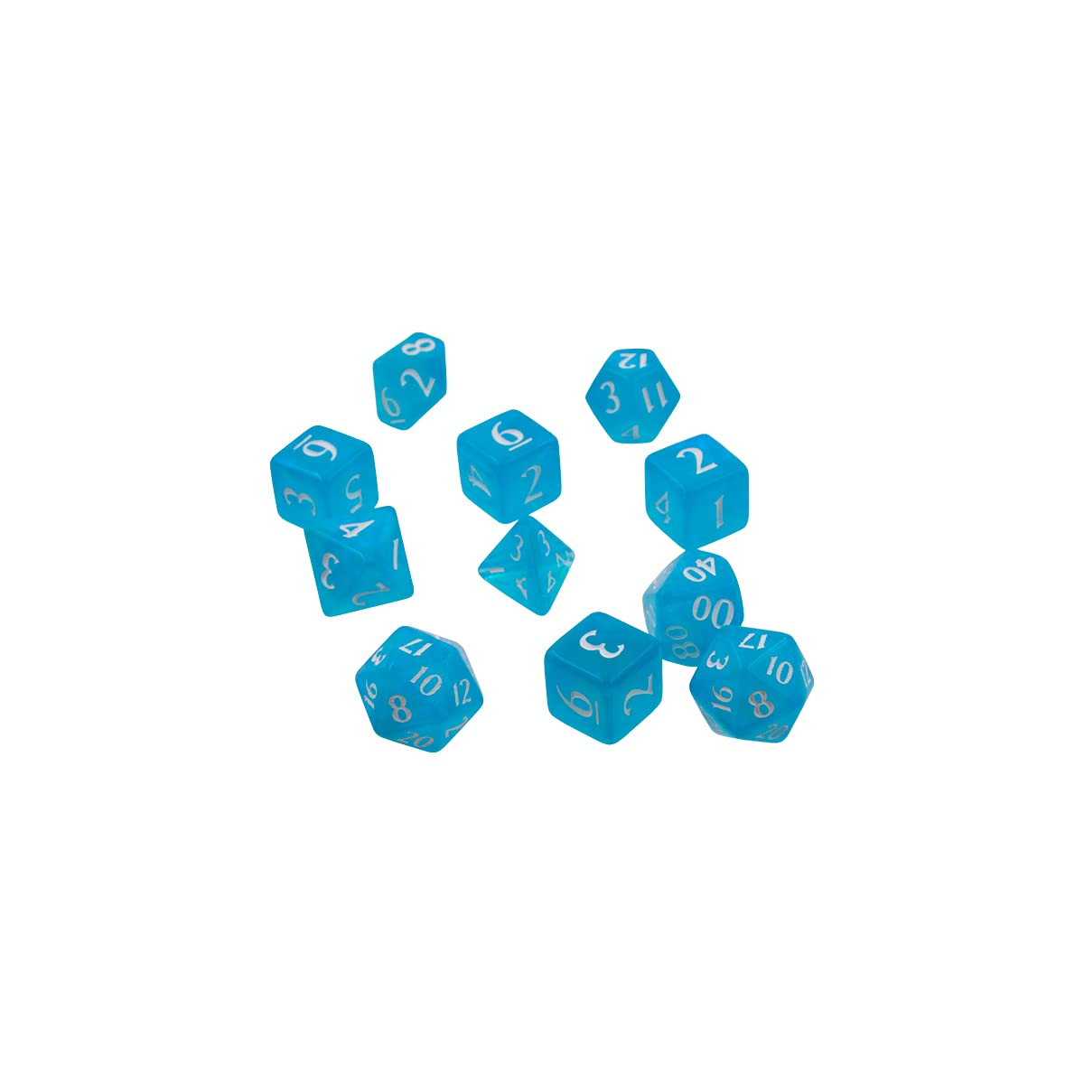 Ultra Pro E-15563 RPG - Set di dadi a forma di dado, colore: Blu