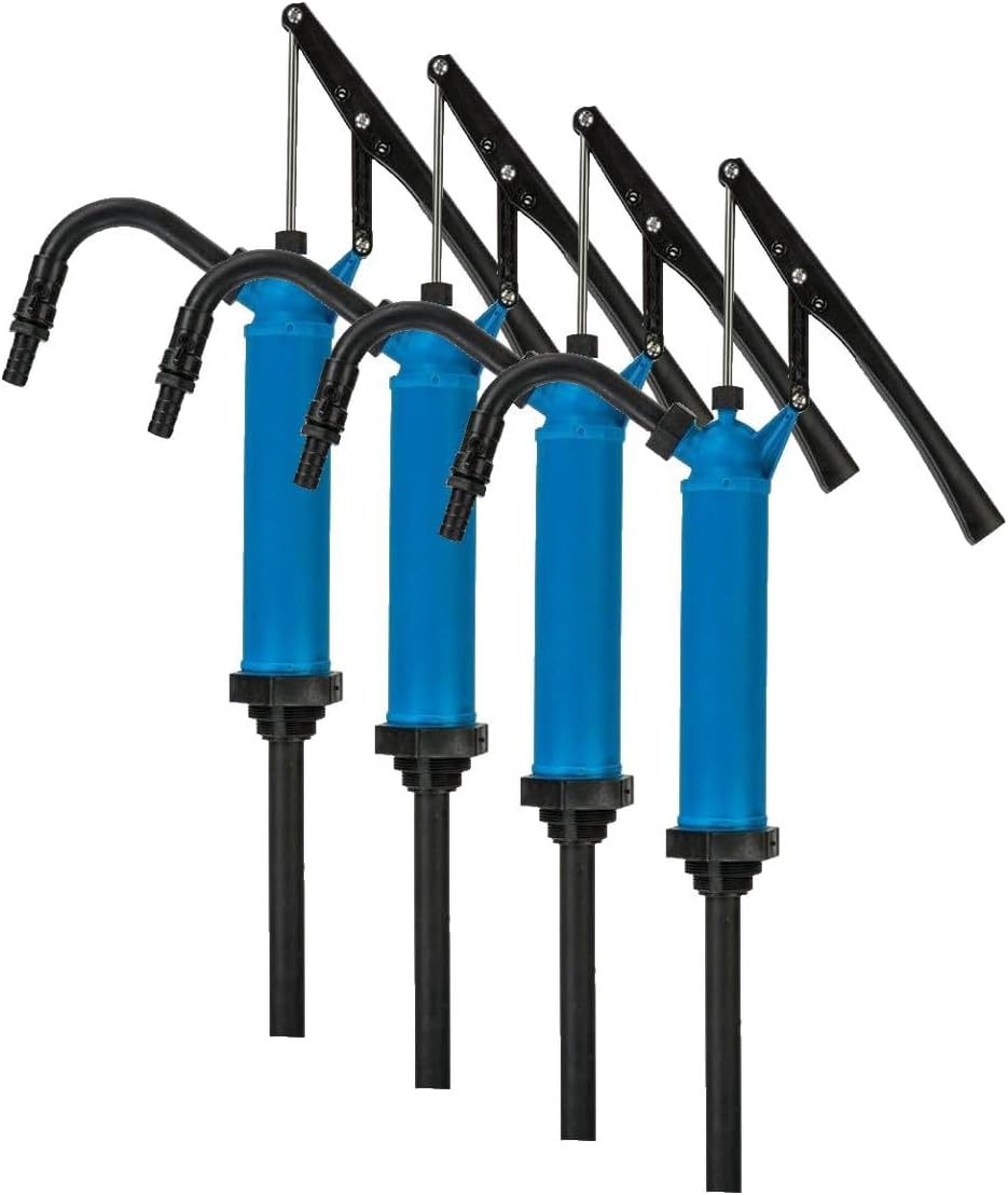 LUMAX LX-1327 Premium Lever Action Chemical Pump, Designed for Fast Transfer of Acidic Solutions, Chemicals, Fuels, Fuel Oils and Water-Based Media, Ideal for DEF/Urea/AdBlue