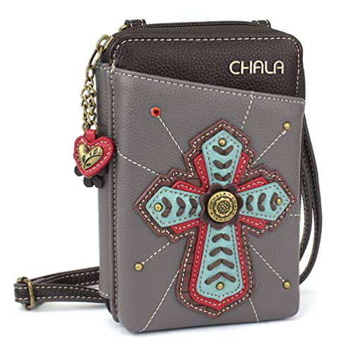Image of CHALA Wallet Crossbody Cell Phone Purse - Women Faux Leather Multicolor Handbag with Adjustable Strap