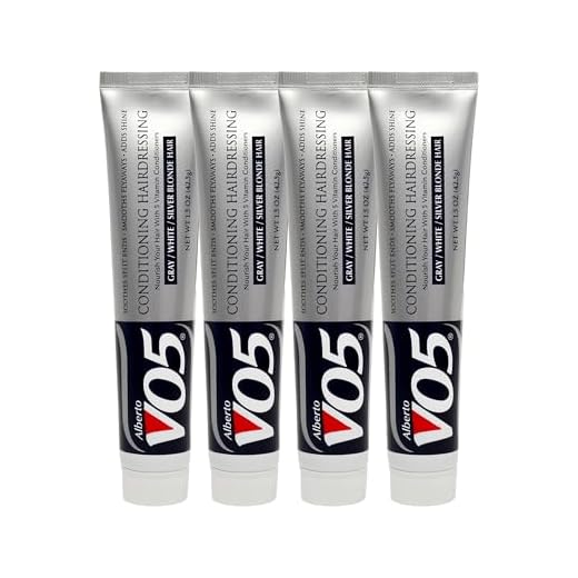 OETUIOW VO5 Conditioning Hairdressing Gray or White or Silver Blonde Hair, 1.5 Oz (Pack of 4) by Alberto VO5