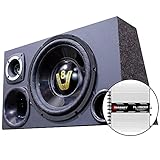 Kit caixa trio som falante 12 polegadas + modulo taramps