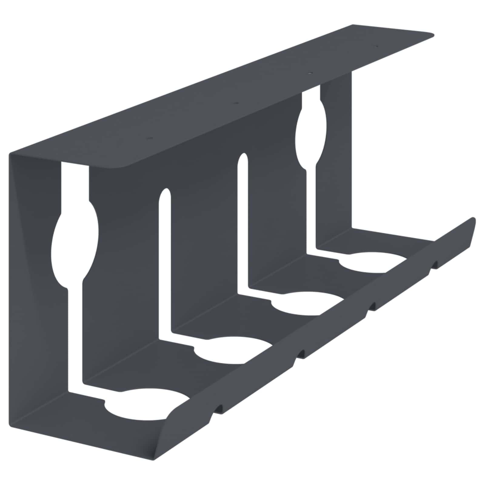 Plateau de Gestion de câbles sous Le Bureau 2 pc Anthracite,Chemins de câbles,8007571