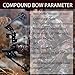 Ready to Hunt Compound Bow Package for Adults, Archery Hunting Compound Bow and Arrow Set, 30-70 Lbs Draw Weight,23.5-30.5 inches, Up to 320 Fps (camo/Left Handed)