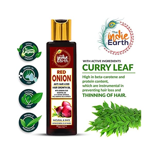 THE-INDIE-EARTH-RED-ONION-ANTI-HAIR-LOSS-HAIR-GROWTH-OIL-WITH-PURE-ARGAN-JOJOBA-ROSEMARY-BLACK-SEED-OIL-IN-PUREST-FORM-VERY-EFFECTIVELY-CONTROL-HAIR-LOSS-PROMOTES-HAIR-GROWTH-200ml THE INDIE EARTH RED ONION ANTI HAIR LOSS & HAIR GROWTH OIL WITH PURE ARGAN, JOJOBA, ROSEMARY, BLACK SEED OIL IN PUREST FORM VERY EFFECTIVELY CONTROL HAIR LOSS, PROMOTES HAIR GROWTH 200ml