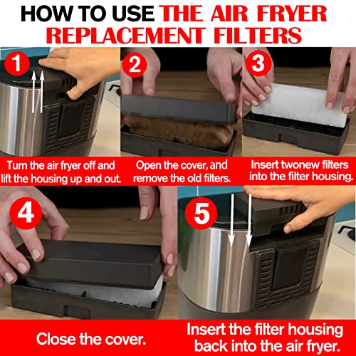 Compare Air Fryer Replacement Filters, Filters Accessories Compatible