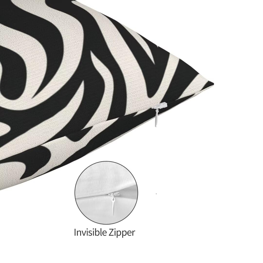 2er Set Samt Kissenbezüge 60x80cm - Geometrie Design Mit Verstecktem Reißverschluss