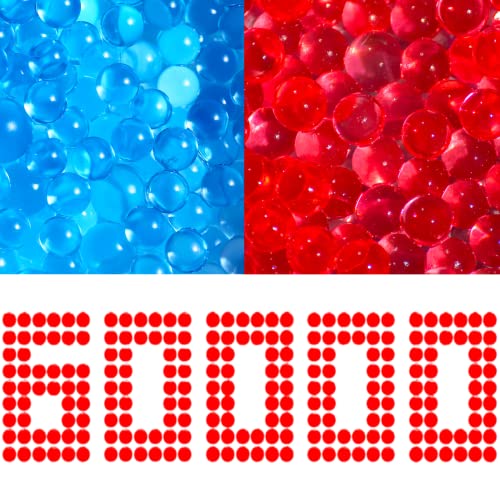Gel Ball Blaster Ammo 60,000, Gel Balls For Splatter Ball Gun Ammo, 7-8 Mm Orbeez Gun Ammo, Orbi Balls For Kids, Sensory Water Beads (Red And Blue) #TOP2