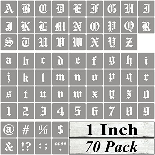 Amazon.co.jp: 1インチ アルファベット文字ステンシル ペイント用 - 70