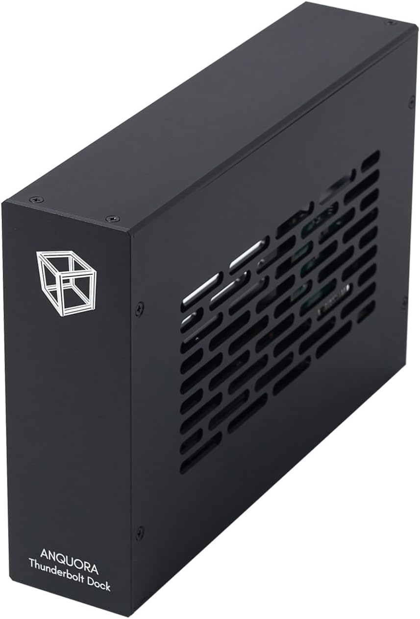 Thunderbolt 3 to PCIe 3.0x16 Dock, External Enclosure for Decklink Capture Card Used on Laptop/Desktop/Mini PC with MacOS Windows, Aluminum Alloy Case(TD1-L)