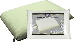 Travesseiro ALTO 16CM Látex de PU Marca Kel | Ortopédico, Antiácaro, Não Deforma, Ergonômico, Suporte Alto, Dormir de Lado – Conforto e Tecnologia para o Sono