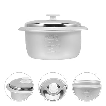 炊飯器 ホワイト コーティング内釜 Amazon | 炊飯器 内釜：内釜 内釜 ふた付き 内釜ライナー 2L