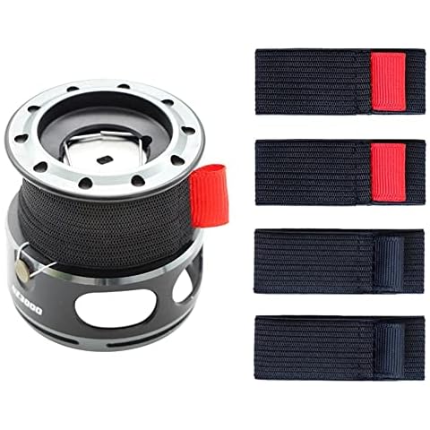 Feegow 4 unids elástico carrete de pesca cinturón protección correa rueda accesorios Cover
