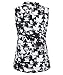 Vidusou Golf Shirts,Bowling Shirts Sleeveless Tops Golf Tank Top Tennis Polo Workout Athletic Clothing Women's Fashion Running Top Black Geometry Small