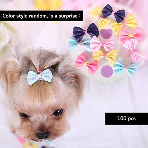 Dog Hair Bows, Random Mix Rubber Bands Metal Clips Styles Dog Bows with Rhinestone Pearls Flowers Topknot Mix Styles for Puppy Small Pets(Random 100 pcs) Dog Hair Bows, Random Mix Rubber Bands Metal Clips Styles Dog Bows with Rhinestone Pearls Flowers Topknot Mix Styles for Puppy Small Pets(Random 100 pcs)
