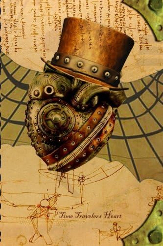 Time Travelers Heart: Steampunk blank book: Volume 3 (Steam Punk Notebooks) Paperback – 15 Nov. 2015