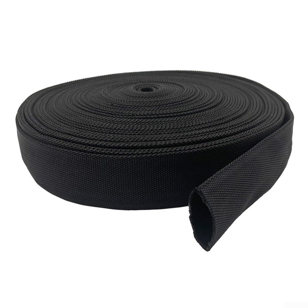 Nylonschlauch Hydraulikschlauch Schutzschlauch Schwarz Flammhemmend Abdeckung für Schweißarbeiten Industrie 1 Stück(56MM)