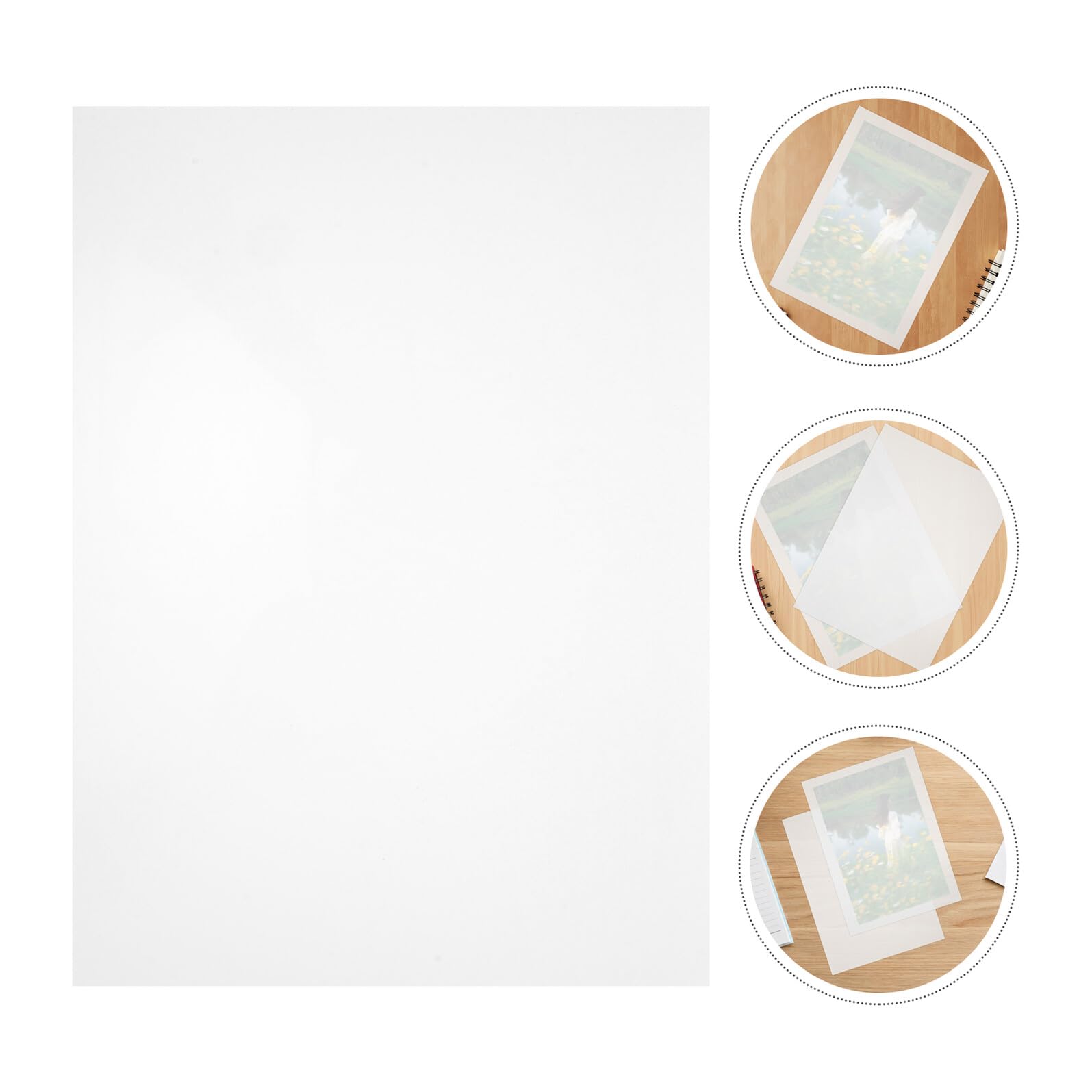 Lámina de Película Transparente para Laminación A4 Pvc 100 Hojas | Bolsa Laminada en Caliente, Funda para Plastificar Cartas y Tarjetas, Uso en Educación y Personal