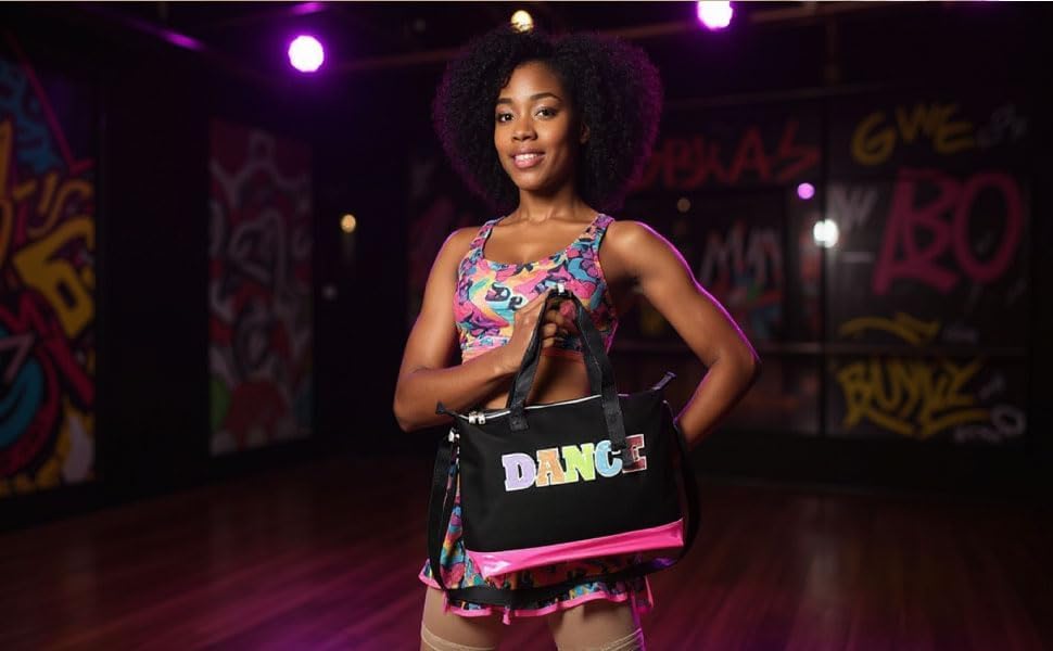 Garment Dance Shoulder Bags for Girls, Teen Dancers, Costumes, Boys | Holographic Glitter Dance Bag for Kids - Image 7