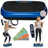 Lifepro Waver Mini Vibration Plate for Lymphatic Drainage – Whole Body Vibrating Platform Exercise Machine for Muscle Toning & Recovery with Remote & Resistance Bands, Max Load 260 lb