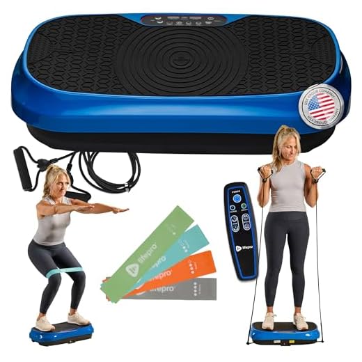 Lifepro Waver Mini Vibration Plate - Whole Body Vibration Platform Exercise Machine - Home & Travel Workout Equipment for Weight Loss, Toning & Wellness - Max User Weight 260lbs