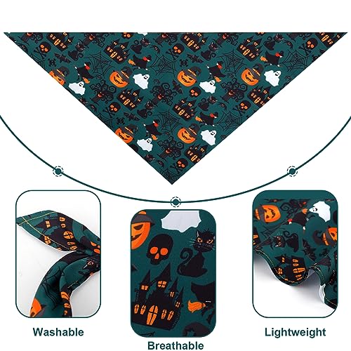 4pcs Halloween Dog Bandannas - Image 3