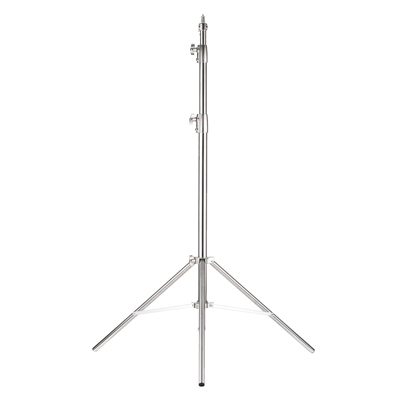 Diyeeni Stojak na Lampę ze Stali Nierdzewnej, Statyw Fotograficzny o Długości 9,84 Stopy ze śrubą 1/4 i 3/8 Cala, 3 Sekcje, Wytrzymały do ​​softboxów, Lamp Studyjnych, Reflektora i Lampy