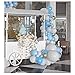 Pateeha Blue Balloon Garland 125 Pcs Baby Blue Gold Balloon Arch Kit Baby Shower Decorations for Boy White Metallic Gold Latex Balloons for Wedding Bridal Shower Birthday Party Decorations