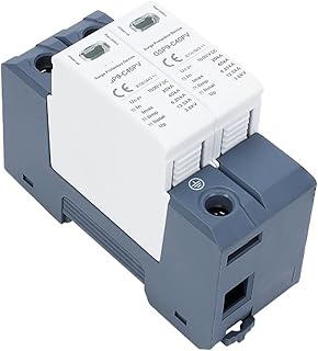 GSP9 Photovoltaic DC SPD 2P 600V 1000V 20KA~40KA Surge Protector Protective Device Lightning Protection Rail T1+T2 1Pcs ZFUGEDRLI (Size : 2P 1000VDC)