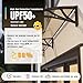 HIAPES Awning for Door Entrance, Awnings for Doors, Polycarbonate Cover Outdoor Front Door Patio UV/Rain/Snow Protection, Door Awnings Exterior for Porch/Patio/Deck