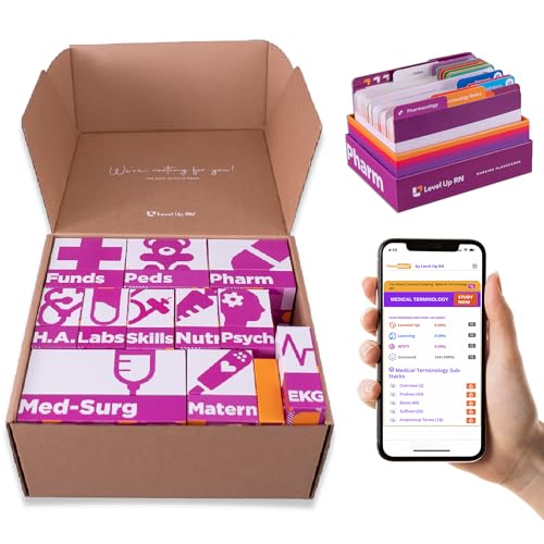 Ultimate Nursing School Survival Kit â€“ Over 1900 Flash Cards â€“ No Fluff â€“ Covers 11 Core Nursing School Subjects â€“ Only Essential 2024 NCLEX ATI HESI Tested Info
