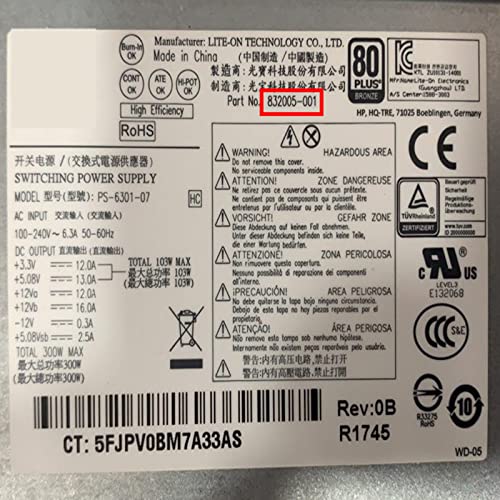 Fuente de alimentación PSU para ATX PCIE 6+8P 300W miniatura 5
