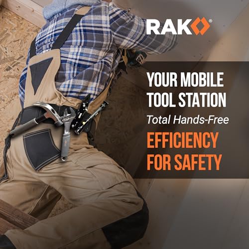 Image of RAK Magnetic Tool Holder for Belt - 20lbs Strong Clip-On Belt Magnet Holster, Heavy Duty Belt Clip Tool Pouch Accessory for Hammer, Screw Driver, Pliers, Screws & Nails and Hardware Holder