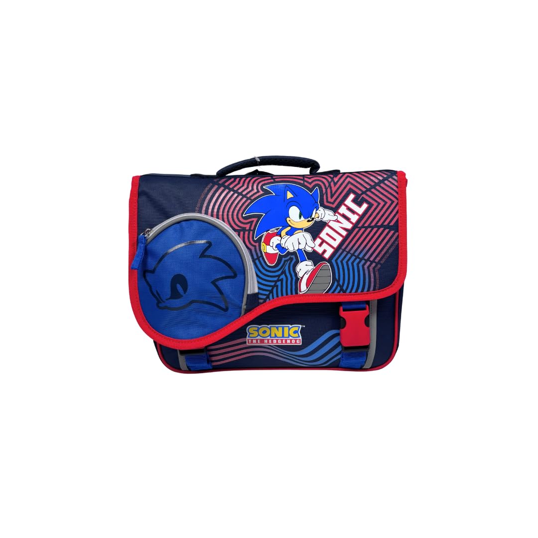 mybagstory | Tornister szkolny | Licencja Sonic | Czerwony 40cm
