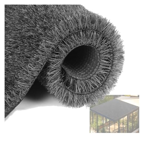 YJEUZCD Lluvia Reducción De Ruido Césped, Artificiales Hierba Falso, Dosel Insonorizado Estera, Patio Trasero Sintético para Mascota Patio Techo Almohadilla(80x100cm/31.5x39.4in)