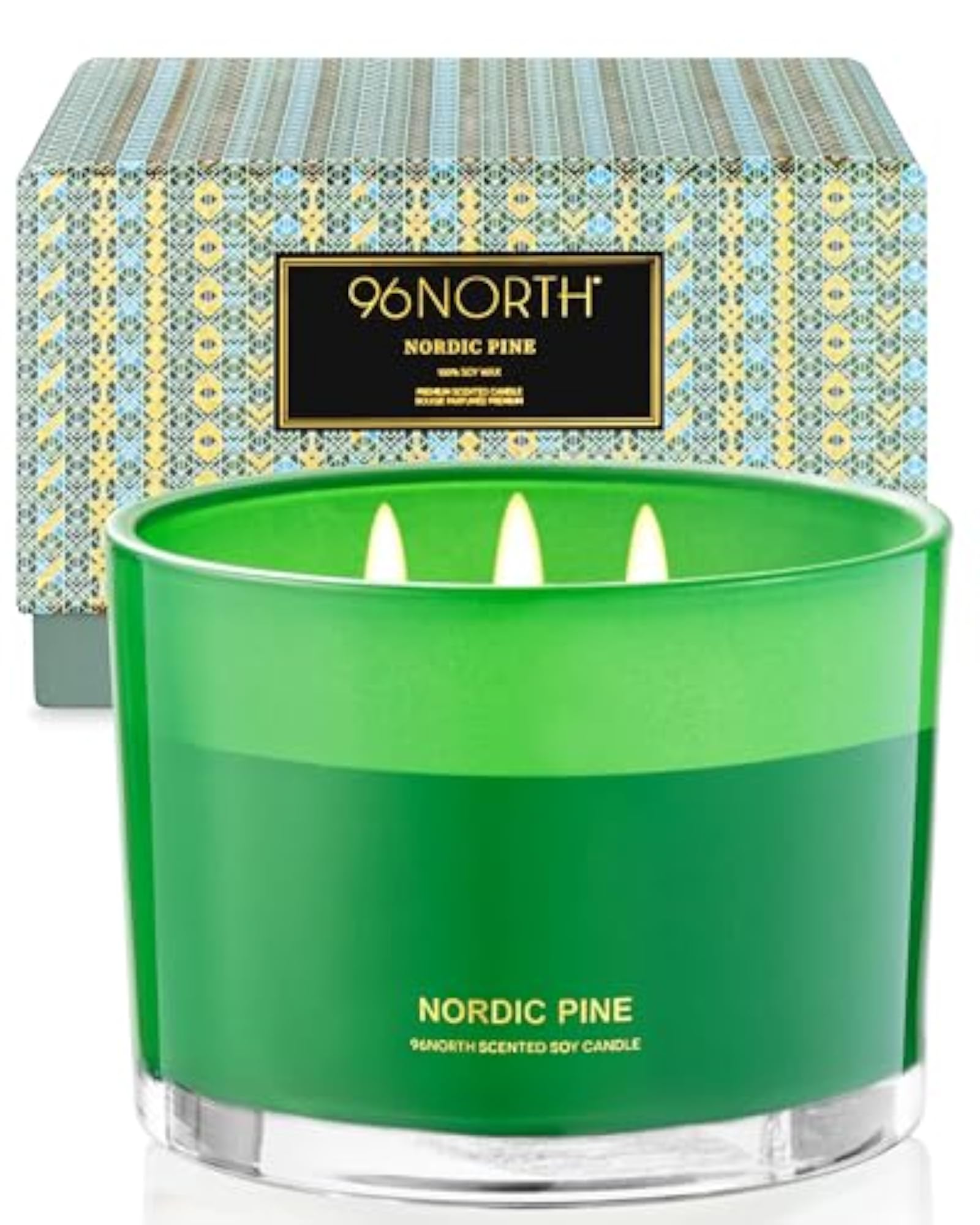 Luxury Pine Soy Candle, Large 3 Wick Jar Candle