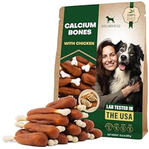 Dog Treats Calcium Bones Wrapped Ch...