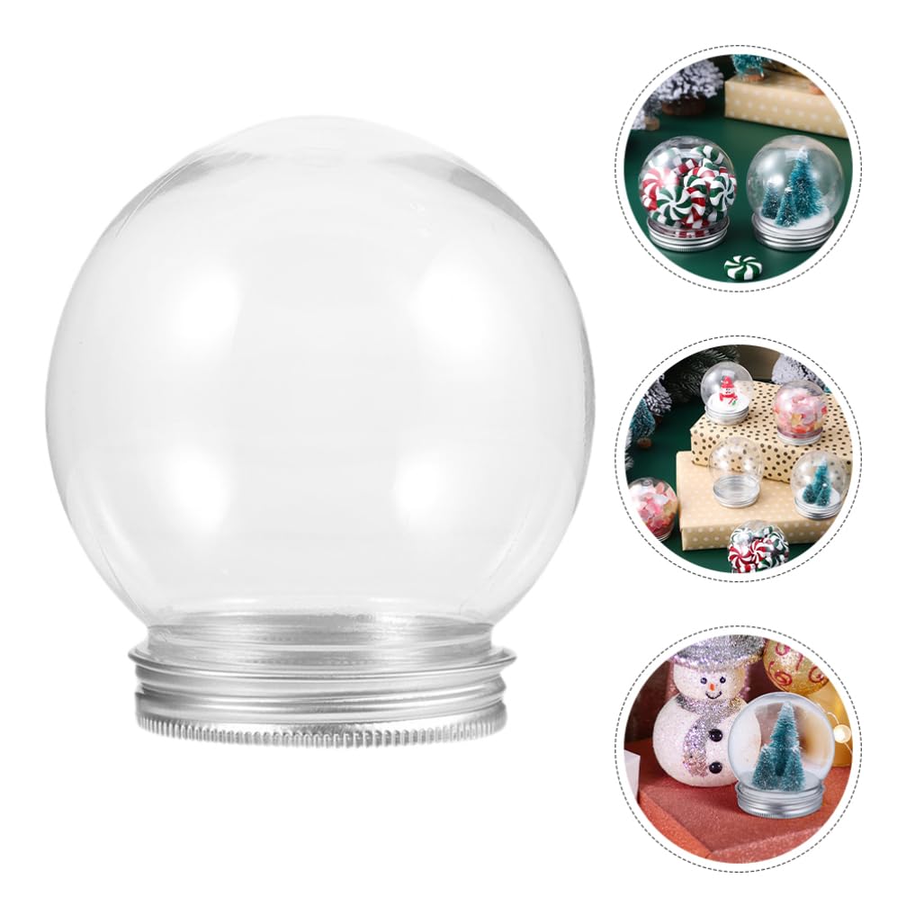 Veemoon 16piezas Decorative Water Globe De Botellas De Transparentes para Manualidades Navideñas Rellenables y Portátiles Tapa