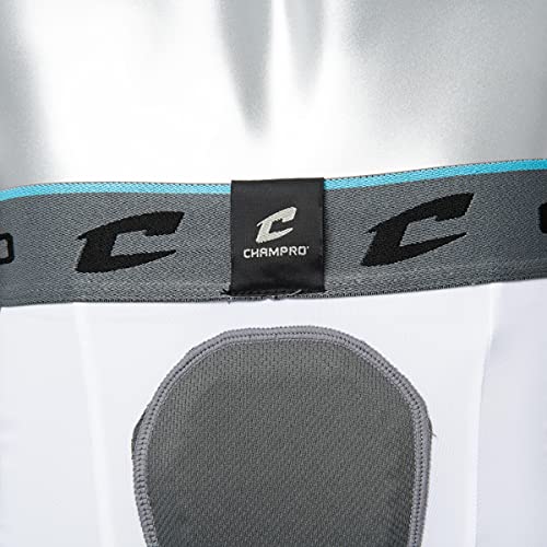 Champro Man-Up - 7-Pad Girdle, White, Adult Large, Model: Fpgu7Awl #TOP4
