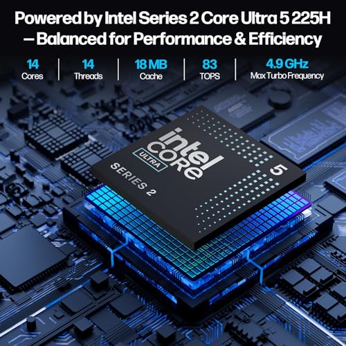 Image of ASUS NUC 15 Pro+ AI Mini PC, Intel Series 2 Core Ultra 5 225H (14C /14T, Up to 4.9GHz), 16GB DDR5 RAM, 1TB PCIe SSD, Win 11 Pro, Arc 130T GPU, Thunderbolt 4, WiFi 7, 8K HDR, VESA Mount for Office