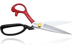 Professional 10-Inch Heavy-Duty Fabric Scissors for Left-Handed Users