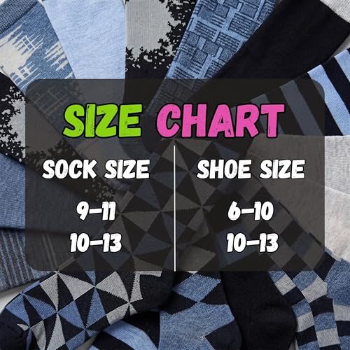 Image of Tipi Toe Women's Fun Patterned Dress Socks, 12-Pack Lightweight Colorful Crew Socks, Casual Novelty Assorted Designs