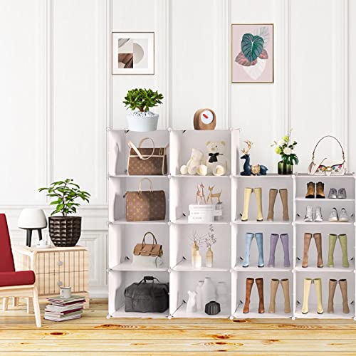 Yihata Shoe Rack Organizer, 24 Pair Shoe Storage Cabinet With Door Expandable Plastic Shoe Shelves 6 Tier Shoe Rack For Closet Entryway Hallway Bedroom (White) #TOP5