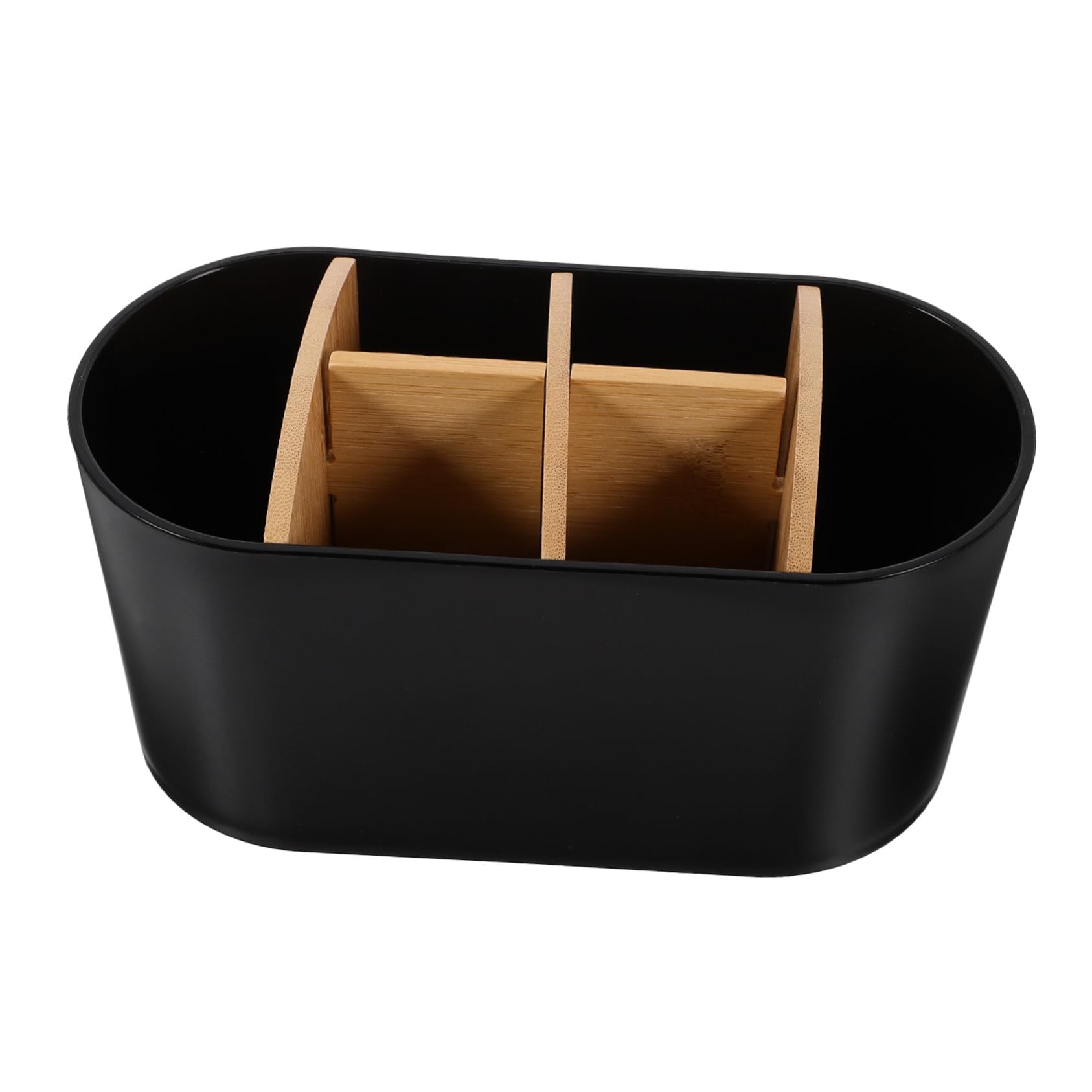 Alipis 4 Pz Portaspazzolino in Bambù Portaspazzolini Per Uso Domestico Porta Spazzolini Da Denti Portaspazzolini Da Bagno Portaspazzolino Da Toilette Porta Bagno Black Pp