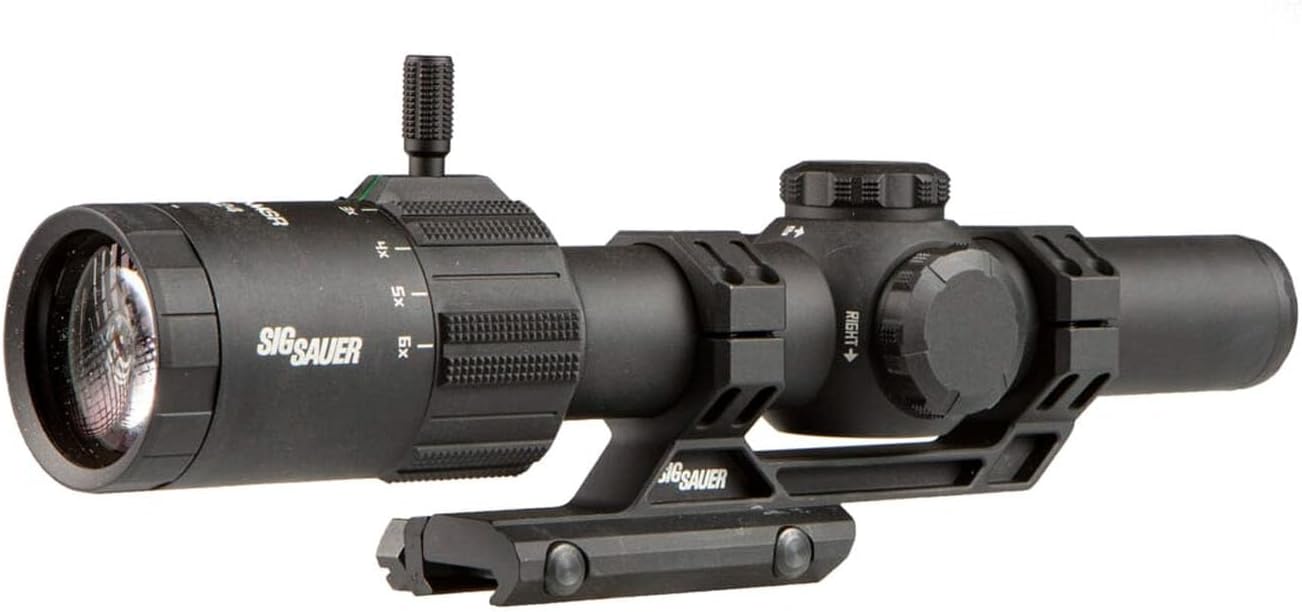 Tango-MSR FFP 1-6X24mm Waterproof Fog-Proof Rugged Tactical Hunting Scope | Illuminated MSR BDC-6 Reticle, 0.5 MOA, Capped, Black W/ 1.535 Mount