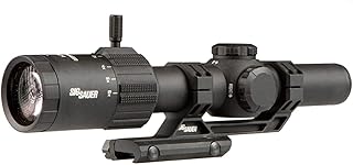 Sig Sauer Tango-MSR FFP 1-6X24mm Waterproof Fog-Proof Rugged Tactical Hunting Scope | Illuminated MSR BDC-6 Reticle, 0.5 M...